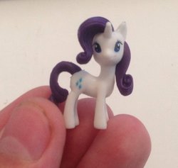 Size: 1024x972 | Tagged: safe, artist:didgereethebrony, rarity, pony, unicorn, g4, female, irl, mare, photo, solo, tiny ponies, toy