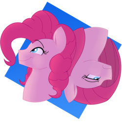 Size: 1024x1024 | Tagged: safe, artist:artsyambi, pinkie pie, earth pony, pony, g4, bust, duality, pinkamena diane pie, portrait