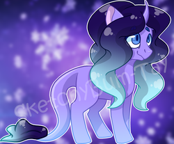 Size: 1024x849 | Tagged: safe, artist:sketchthebluepegasus, oc, oc only, oc:lavender winter, pony, unicorn, female, mare, solo, watermark