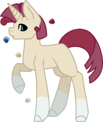 Size: 518x613 | Tagged: safe, artist:lilygarent, oc, oc only, oc:star stitch, pony, unicorn, female, mare, offspring, parent:rarity, parent:sunburst, parents:rariburst, raised hoof, solo