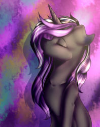 Size: 793x1005 | Tagged: safe, artist:symphstudio, oc, oc only, oc:reina, pony, unicorn, bust, female, mare, portrait, solo