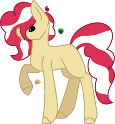 Size: 570x613 | Tagged: safe, artist:lilygarent, oc, oc only, earth pony, pony, base used, female, mare, offspring, parent:flim, parent:pinkie pie, parents:flimpie, raised hoof, simple background, solo, transparent background