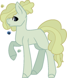 Size: 543x626 | Tagged: safe, artist:lilygarent, oc, oc only, oc:apple caramel, earth pony, pony, base used, female, mare, offspring, parent:applejack, parent:party favor, parents:partyjack, raised hoof, solo