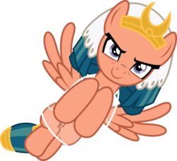 Size: 7000x6370 | Tagged: safe, artist:luckreza8, somnambula, pegasus, pony, g4, shadow play, >:), absurd resolution, clothes, evil smile, female, flying, mare, simple background, smiling, smirk, solo, transparent background, vector