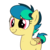 Size: 2500x2505 | Tagged: safe, artist:peternators, oc, oc only, oc:apogee, pegasus, pony, cute, female, freckles, high res, multicolored hair, ocbetes, show accurate, simple background, smiling, solo, teenager, transparent background