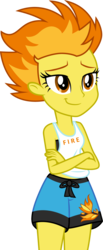 Size: 615x1500 | Tagged: safe, artist:cloudy glow, spitfire, equestria girls, g4, bikini, bikini top, clothes, equestria girls-ified, female, simple background, solo, swimming trunks, swimsuit, transparent background, vector