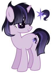 Size: 1869x2613 | Tagged: safe, artist:marielle5breda, oc, oc only, oc:galaxy nova, pony, unicorn, female, mare, offspring, parent:flash sentry, parent:twilight sparkle, parents:flashlight, simple background, solo, transparent background