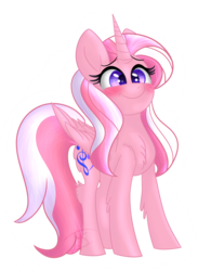 Size: 3300x4500 | Tagged: safe, artist:xxmelody-scribblexx, oc, oc only, oc:crystal melody, alicorn, pony, female, high res, mare, simple background, solo, transparent background
