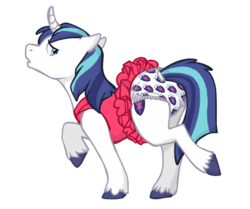 Size: 655x547 | Tagged: artist needed, safe, shining armor, pony, g4, crossdressing, cutie mark diapers, diaper, non-baby in diaper, simple background, solo, transparent background