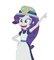 Size: 645x720 | Tagged: safe, edit, edited screencap, editor:ktd1993, screencap, rarity, equestria girls, g4, my little pony equestria girls: better together, opening night, background removed, female, helmet, mining helmet, selfie soot, simple background, solo, transparent background