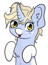 Size: 2172x2940 | Tagged: safe, artist:notmywing, oc, oc only, oc:nootaz, pony, unicorn, :p, cute, fluffy, high res, silly, simple background, solo, tongue out, transparent background