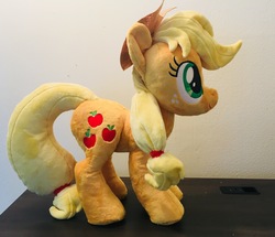 Size: 3118x2685 | Tagged: safe, artist:stitchkitti, applejack, g4, applejack's hat, cowboy hat, hat, high res, irl, photo, plushie