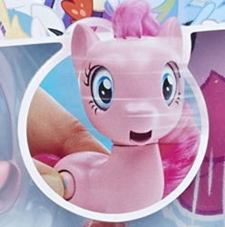 Size: 1132x1142 | Tagged: safe, pinkie pie, earth pony, pony, g4, official, box art, brushable, female, irl, mare, merchandise, nightmare fuel, open mouth, out of context, photo, pinkie pie is watching you, pure unfiltered evil, she knows, shocked, toy, try me, we toys can see everything, where is your god now?, wide eyes