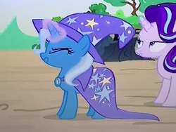Size: 4032x3024 | Tagged: safe, screencap, starlight glimmer, trixie, pony, unicorn, g4, to change a changeling, cropped, faic