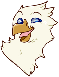 Size: 500x647 | Tagged: safe, artist:crownedvictory, oc, oc only, oc:der, griffon, bust, male, portrait, simple background, solo, transparent background