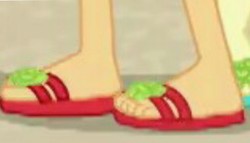 Size: 1152x658 | Tagged: safe, screencap, applejack, equestria girls, equestria girls specials, g4, my little pony equestria girls: better together, my little pony equestria girls: forgotten friendship, cropped, feet, legs, pictures of legs, sandals