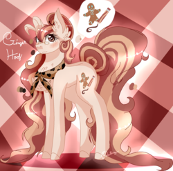 Size: 2020x2003 | Tagged: safe, artist:6-fingers-lover, oc, oc only, oc:ginger hoof, pony, unicorn, augmented horn, female, high res, horn, mare, solo