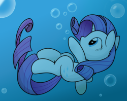 Size: 2000x1588 | Tagged: safe, artist:latie, rarity, pony, g4, bubble, female, solo, underwater