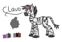 Size: 1850x1260 | Tagged: safe, artist:hudthepony, oc, oc only, oc:clavo, pony, zebra, cutie mark, fluffy, male, mohawk, reference sheet, simple background, solo, stripes, transparent background, unshorn fetlocks, zebra oc