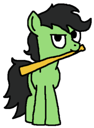 Size: 328x444 | Tagged: safe, artist:greenwood, oc, oc only, oc:filly anon, earth pony, pony, female, filly, simple background, smiling, standing, transparent background