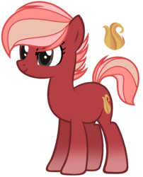 Size: 1185x1467 | Tagged: safe, artist:marielle5breda, oc, oc only, oc:fire streak, earth pony, pony, female, mare, simple background, solo, transparent background