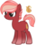 Size: 1185x1467 | Tagged: safe, artist:marielle5breda, oc, oc only, oc:fire streak, earth pony, pony, female, mare, simple background, solo, transparent background