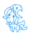 Size: 50x50 | Tagged: safe, artist:dragonpone, derpibooru exclusive, trixie, pony, unicorn, g4, cape, clothes, female, hat, mare, monochrome, picture for breezies, simple background, smiling, solo, trixie's cape, trixie's hat, white background