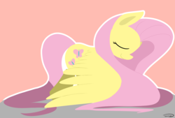 Size: 3496x2362 | Tagged: safe, artist:taurson, fluttershy, pegasus, pony, g4, eyes closed, female, high res, mare, solo