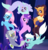 Size: 626x646 | Tagged: safe, artist:razorbladetheunicron, amethyst star, fleetfoot, flitter, limestone pie, lotus blossom, saffron masala, sparkler, earth pony, pegasus, pony, seapony (g4), unicorn, lateverse, g4, my little pony: the movie, alternate universe, base used, bow, clothes, cutie mark, dorsal fin, ear piercing, earring, fin, fin wings, fins, fish tail, flowing mane, flowing tail, group, headband, horn, jewelry, looking at you, necklace, necktie, ocean, piercing, seaponified, seaquestria, shirt, smiling, smiling at you, species swap, spread wings, swimming, tail, transformation, underwater, vexel, water, wings, wonderbolts
