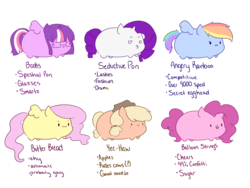 Size: 1024x768 | Tagged: safe, artist:chickennuggies, applejack, fluttershy, pinkie pie, rainbow dash, rarity, twilight sparkle, alicorn, pony, g4, blob ponies, duckface, glasses, mane six, meme, over 9000, simple background, tag yourself, transparent background, twilight sparkle (alicorn)