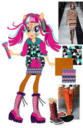 Size: 3300x5100 | Tagged: safe, sour sweet, equestria girls, g4, my little pony equestria girls: legend of everfree, boots, concept art, flashlight (object), geometric, shoes, what could have been