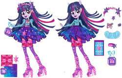Size: 5018x3190 | Tagged: safe, twilight sparkle, equestria girls, g4, clothes, concept art, dress, equestria girls prototype, sparkles