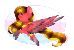 Size: 1024x683 | Tagged: safe, artist:twily-star, oc, oc only, oc:oneiria fylakas, alicorn, pony, chibi, colored wings, colored wingtips, female, mare, simple background, solo, transparent background, watermark
