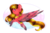 Size: 1024x683 | Tagged: safe, artist:twily-star, oc, oc only, oc:oneiria fylakas, alicorn, pony, chibi, colored wings, colored wingtips, female, mare, simple background, solo, transparent background, watermark