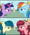 Size: 642x743 | Tagged: safe, edit, edited screencap, screencap, fluttershy, gloriosa daisy, juniper montage, rainbow dash, twilight sparkle, alicorn, pegasus, pony, g4, my little pony: friendship is magic, testing testing 1-2-3, equestria girls ponified, floral head wreath, flower, glare, ponified, twilight sparkle (alicorn)