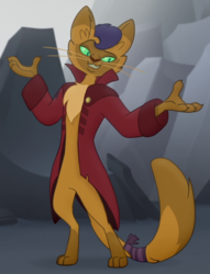 Size: 500x655 | Tagged: safe, screencap, capper dapperpaws, abyssinian, anthro, digitigrade anthro, g4, my little pony: the movie, bedroom eyes, chest fluff, clothes, cropped, lidded eyes, male, paws, seductive, seductive look, sexy, solo, stupid sexy capper