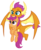 Size: 1008x1224 | Tagged: safe, artist:thecheeseburger, scootaloo, smolder, dragon, pony, g4, my little pony: friendship is magic, school daze, season 8, carrying, cute, cutealoo, dragoness, duo, duo female, fangs, female, filly, flying, grin, holding a pony, looking up, similarities, simple background, smiling, smolderbetes, spoiler, spread wings, transparent background, vector, wings