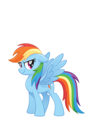 Size: 1184x1679 | Tagged: safe, rainbow dash, pony, g4, my little pony: the movie, female, looking at you, simple background, smiling, solo, transparent background, vector