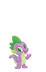 Size: 1063x1679 | Tagged: safe, spike, dragon, g4, my little pony: the movie, official, looking at you, male, simple background, smiling, solo, transparent background, vector