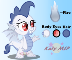 Size: 1024x846 | Tagged: safe, artist:sleppchocolatemlp, oc, oc only, oc:blue fire, dracony, dragon, hybrid, female, male, offspring, parent:rarity, parent:spike, parents:sparity, reference sheet, solo