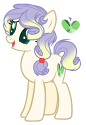 Size: 1217x1773 | Tagged: safe, artist:marielle5breda, oc, oc only, earth pony, pony, female, magical lesbian spawn, mare, offspring, parent:applejack, parent:rarity, parents:rarijack, simple background, solo, transparent background