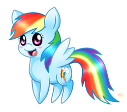 Size: 1800x1600 | Tagged: safe, artist:spice5400, rainbow dash, pegasus, pony, g4, chibi, cute, dashabetes, female, mare, open mouth, simple background, solo, transparent background, weapons-grade cute
