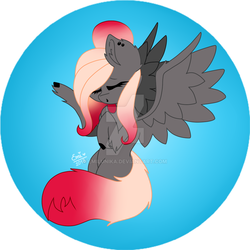 Size: 1024x1025 | Tagged: safe, artist:emilunika, oc, oc only, pegasus, pony, female, mare, solo, watermark