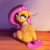 Size: 2000x2000 | Tagged: source needed, safe, artist:miokomata, fluttershy, pegasus, pony, g4, choker, chokershy, dialogue, female, freckles, high res, looking at you, looking back, looking back at you, looking up, mare, sitting, solo, turned head