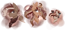 Size: 3284x1532 | Tagged: safe, artist:6-fingers-lover, oc, oc only, oc:hazelnut cream, oc:mocaccino jungle heart, oc:sugar rush, original species, pony, augmented horn, baby, baby pony, female, filly, horn, male, mare, simple background, stallion, tongue out, transparent background, wings