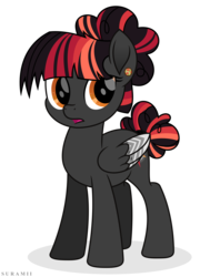 Size: 4605x6086 | Tagged: safe, artist:suramii, oc, oc only, oc:night vision, bat pony, pony, absurd resolution, bat pony oc, female, mare, movie accurate, open mouth, simple background, solo, transparent background