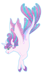 Size: 1440x2560 | Tagged: safe, artist:djspark3, princess flurry heart, seapony (g4), g4, female, mare, older, older flurry heart, seaponified, simple background, smiling, solo, species swap, transparent background