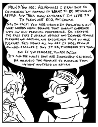 Size: 746x963 | Tagged: safe, artist:crownflame, oc, oc only, earth pony, pony, black and white, comic, facepalm, female, grayscale, hat, male, monochrome, parody, satire