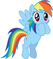 Size: 624x695 | Tagged: safe, artist:valadrem, rainbow dash, pegasus, pony, g4, rarity investigates, season 5, .svg available, fangirl, female, simple background, solo, starry eyes, svg, transparent background, vector, wingding eyes