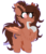 Size: 1024x1200 | Tagged: safe, artist:vanillaswirl6, oc, oc only, oc:shiloh, bat pony, pony, bandage, chest fluff, chibi, cute, cute little fangs, fangs, female, fluffy, heterochromia, hoof fluff, mare, mouth hold, no pupils, raised hoof, simple background, solo, transparent background